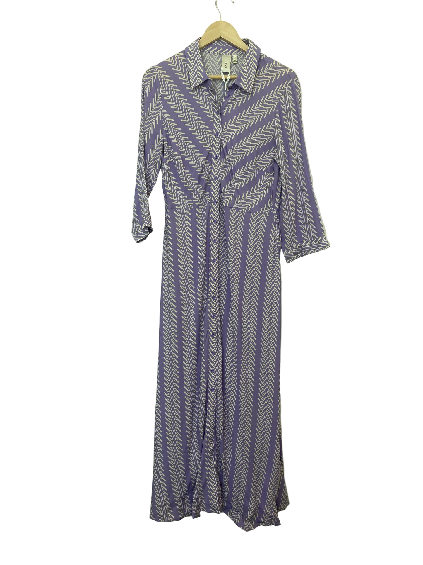 YAS Savanna long shirt maxidress lilla