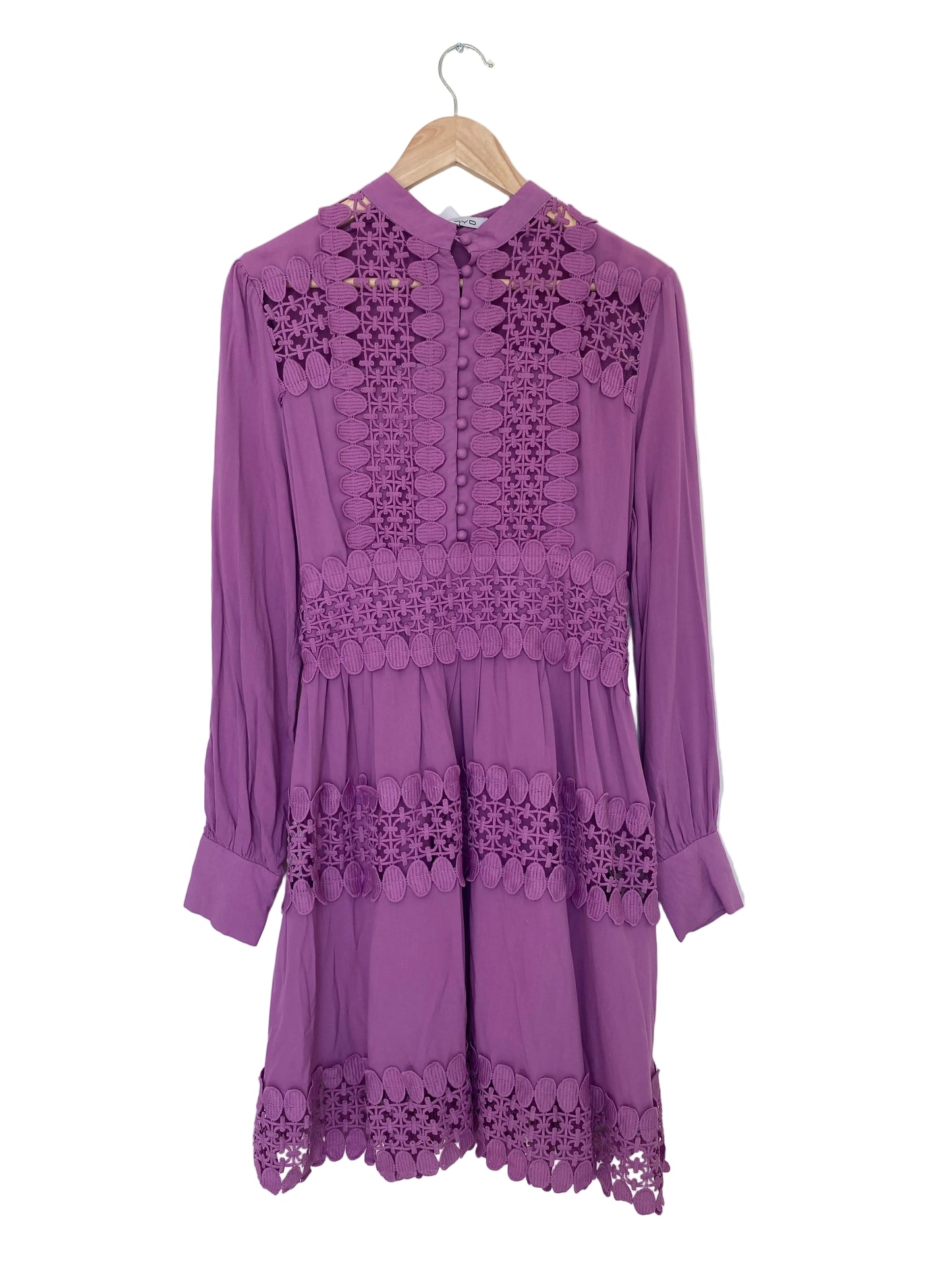 Floyd Karina dress med blondedetaljer lilla