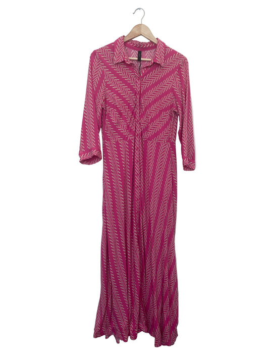 YAS Savanna long shirt dress rosa M
