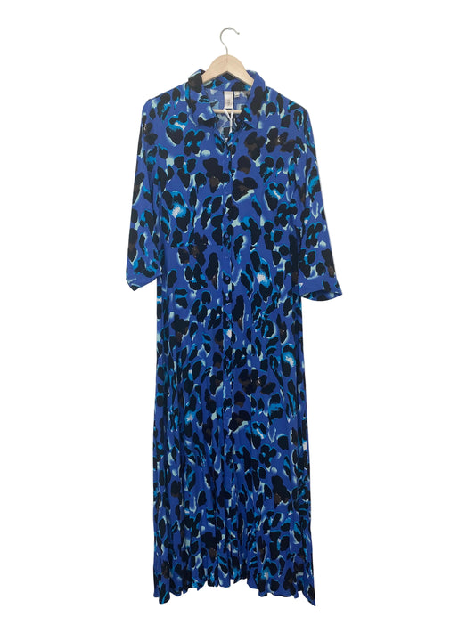 YAS Savanna long shirt dress leopard blå
